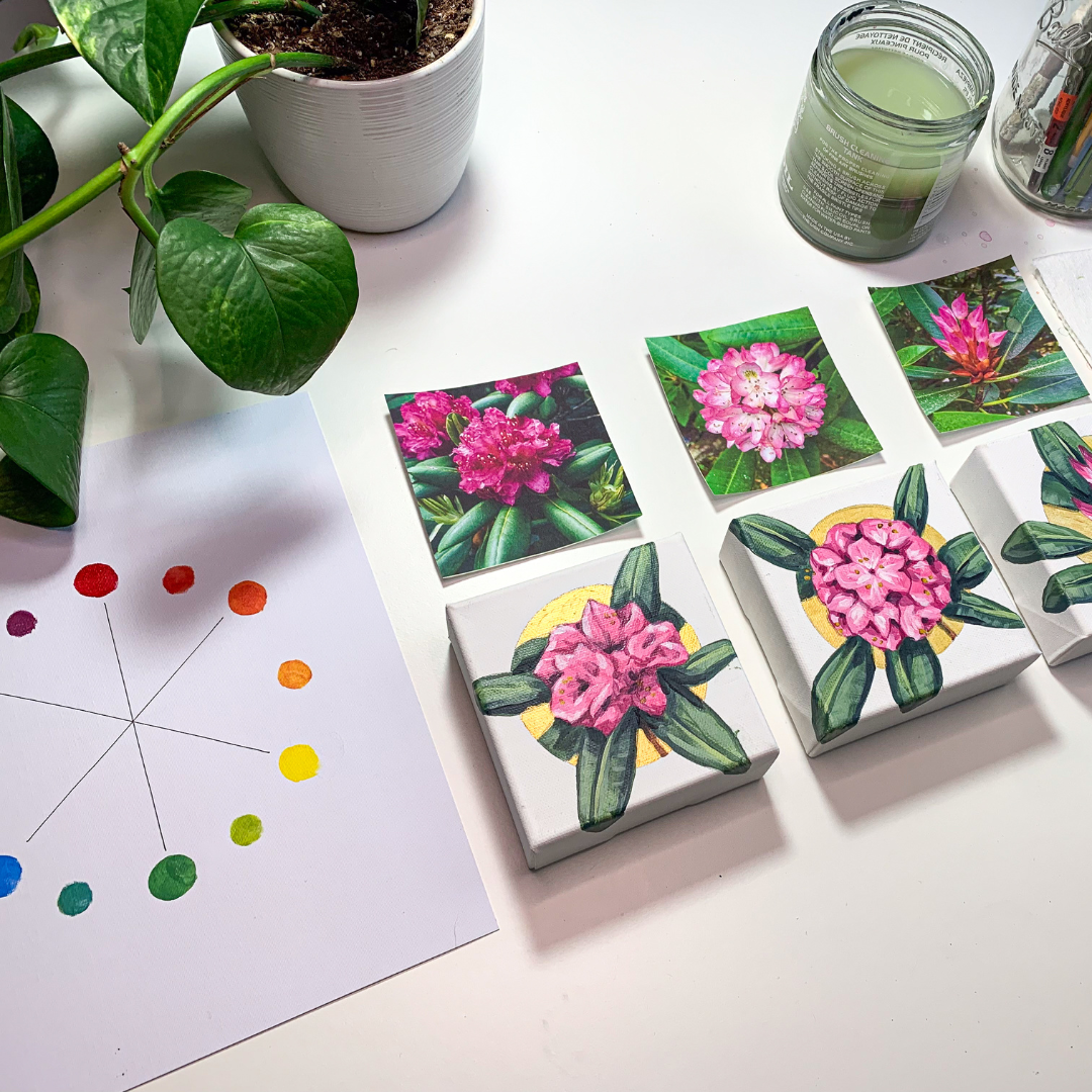 Intermediate Acrylic Mountain Florals with Veronica Vale