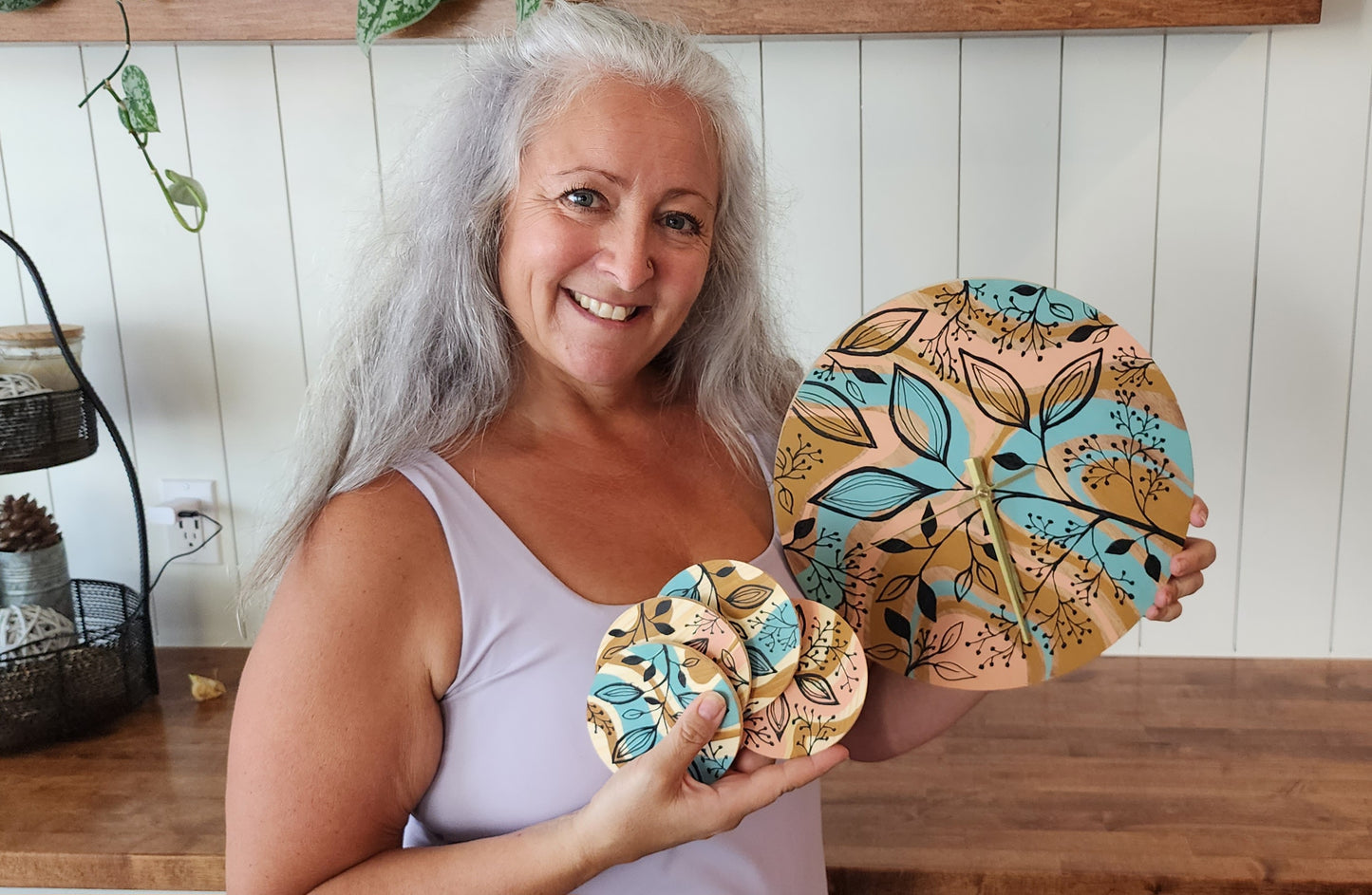 DIY Boho Clock & Coasters with Yvette St. Amant