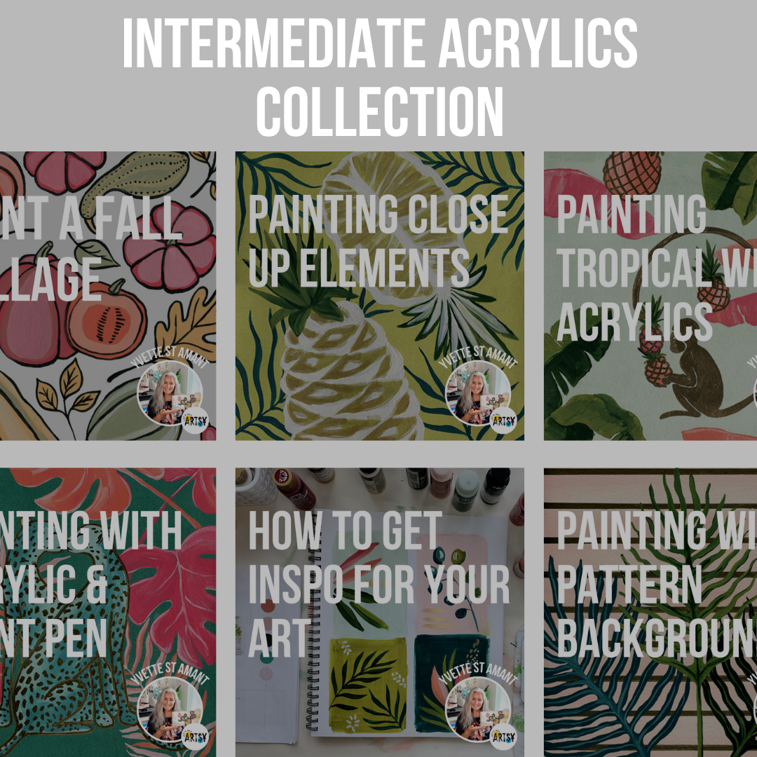 Intermediate Acrylics Collection With Yvette St. Amant