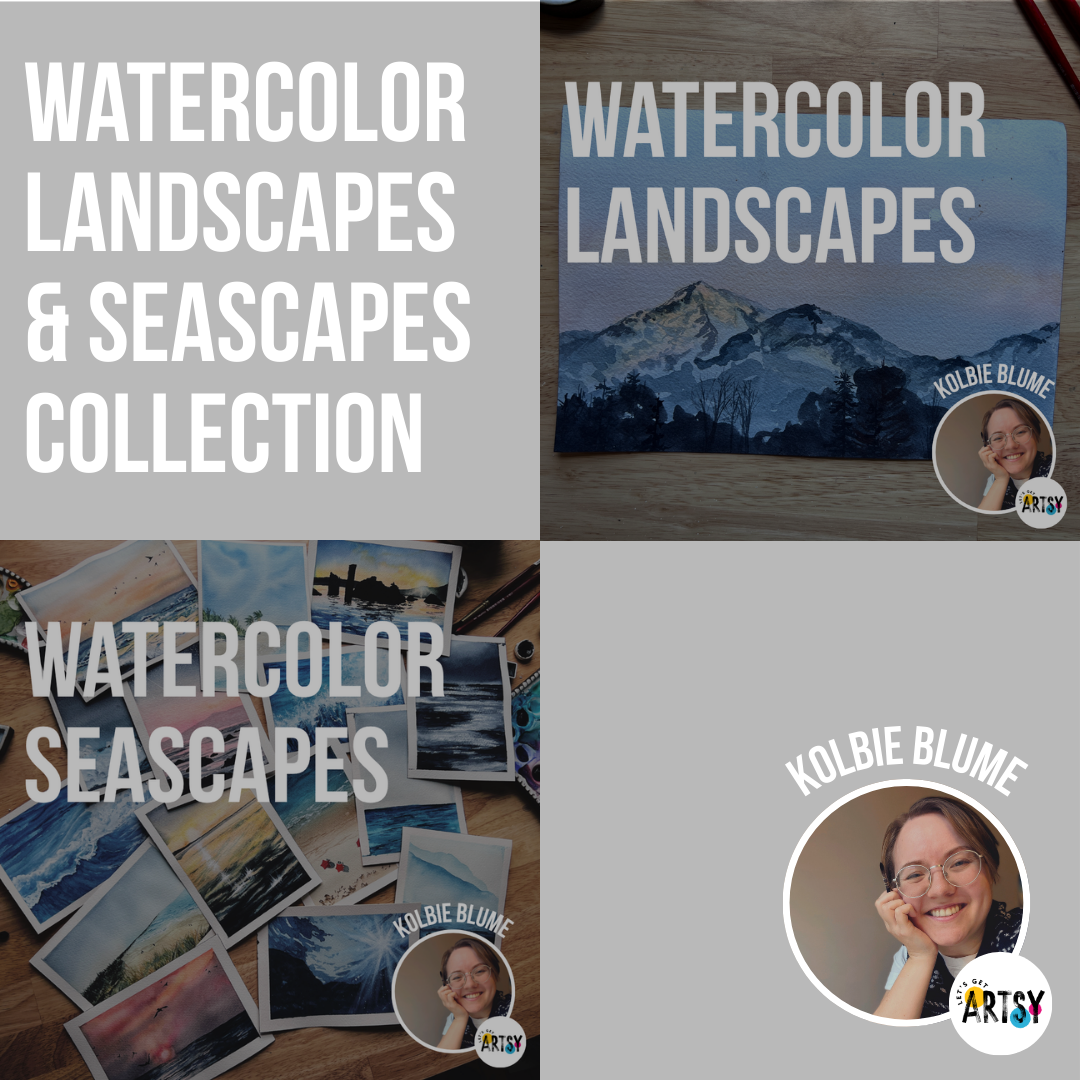 Watercolor Landscapes & Seascape Collection With Kolbie Blume