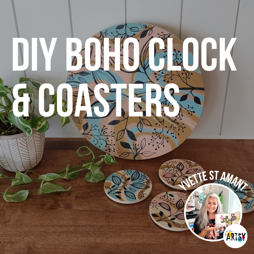 DIY Boho Clock & Coasters with Yvette St. Amant
