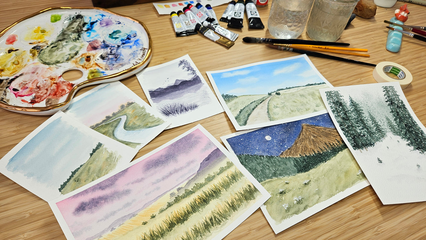 A Complete Guide to Watercolor Landscapes With Krystal Kennedy