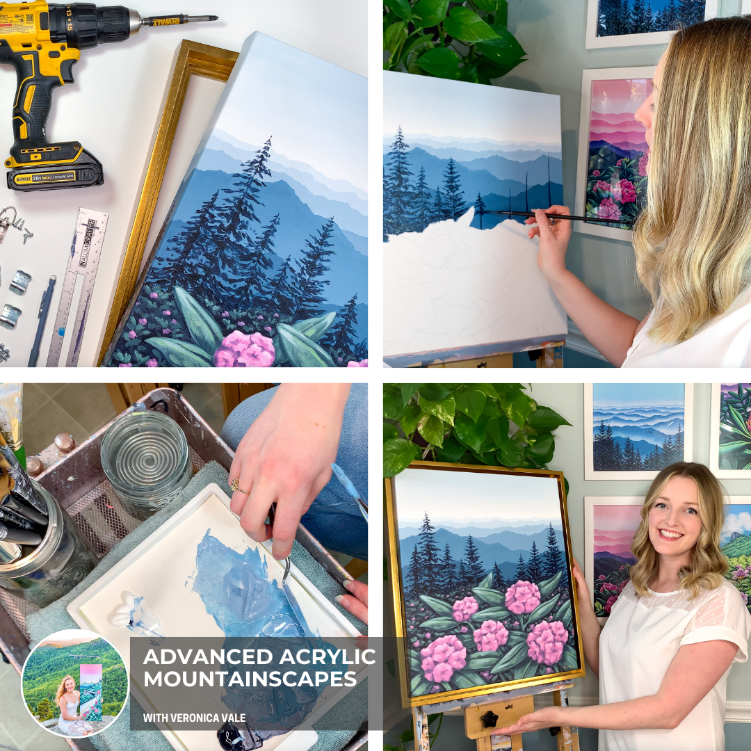 Advanced Acrylic Mountainscapes With Veronica Vale