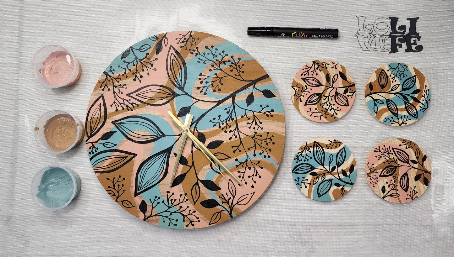 DIY Boho Clock & Coasters with Yvette St. Amant