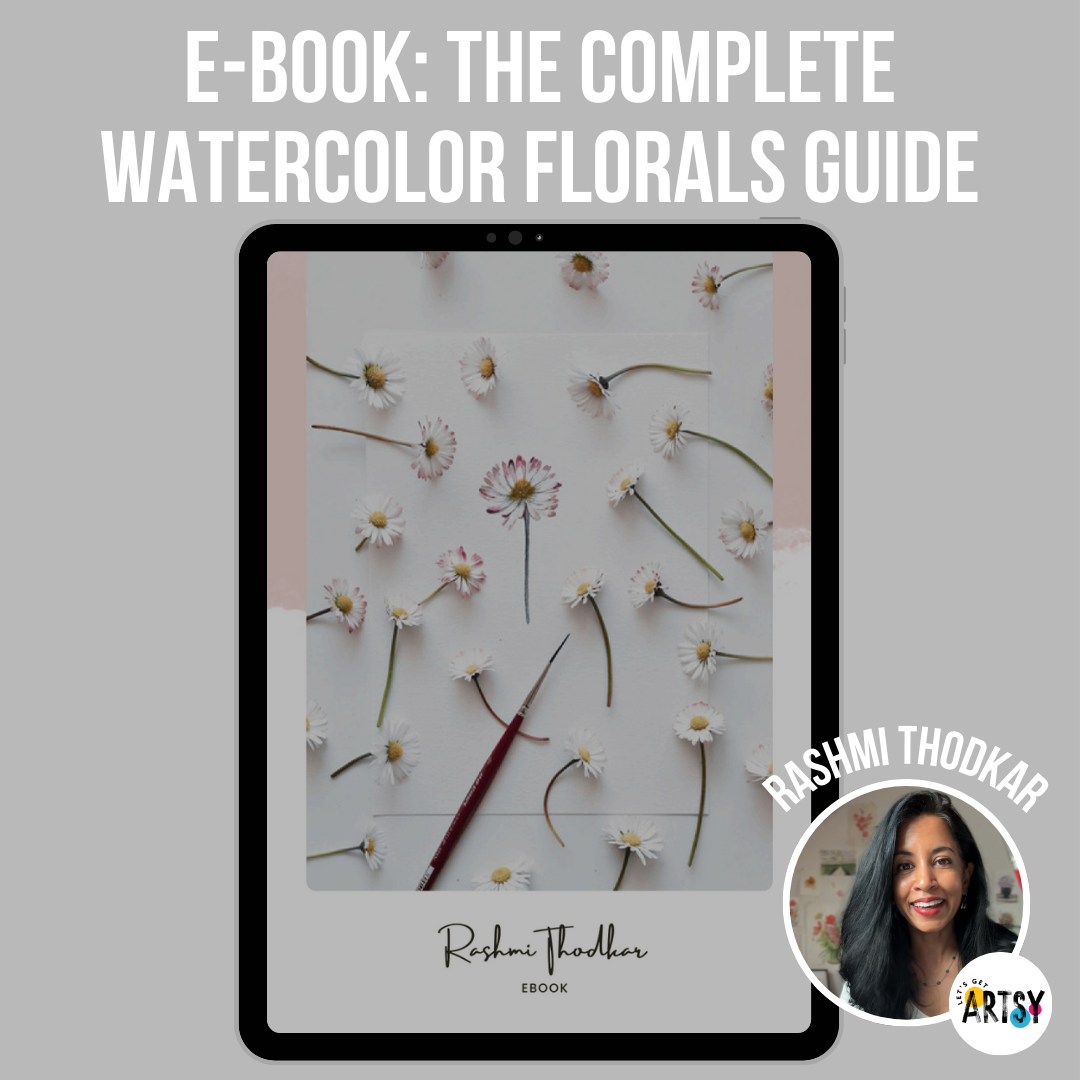 eBook - The Complete Watercolor Florals Guide By Rashmi Thodkar