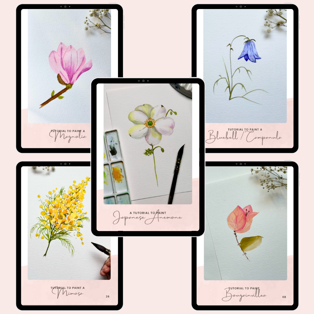 eBook - The Complete Watercolor Florals Guide By Rashmi Thodkar