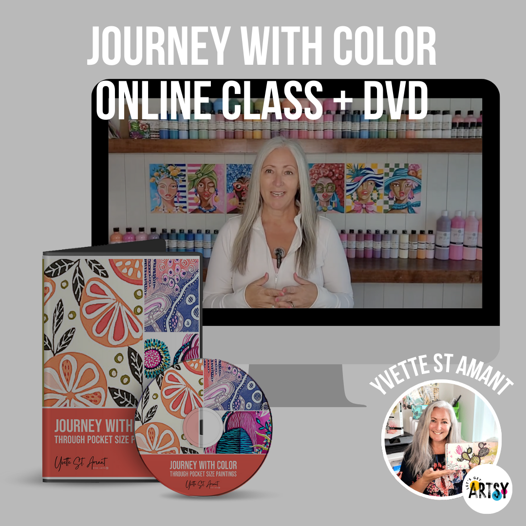 Journey With Color Through Pocket Sized Paintings - With Yvette St. Amant + DVD Edition Bundle