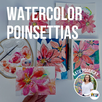 Watercolor Poinsettias with Katie Podracky