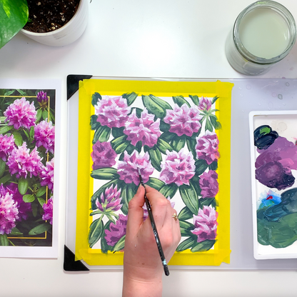 Intermediate Acrylic Mountain Florals with Veronica Vale
