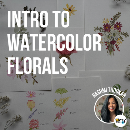 Introduction To Watercolor Florals With Rashmi Thodkar