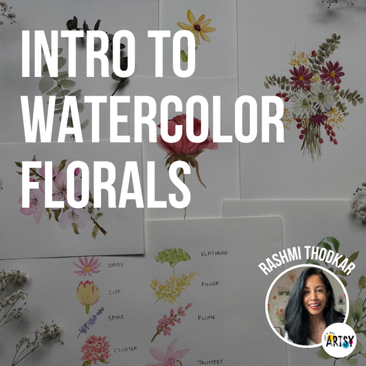 Introduction To Watercolor Florals With Rashmi Thodkar