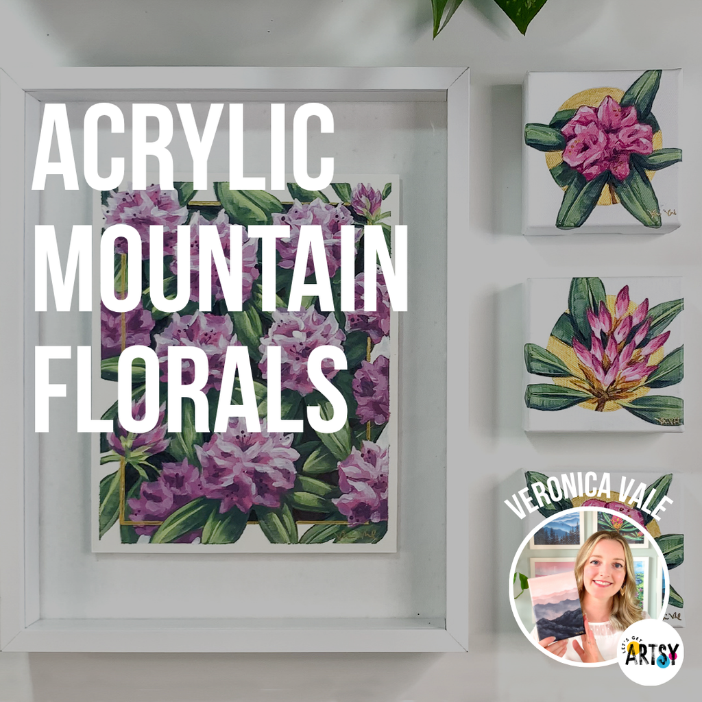 Intermediate Acrylic Mountain Florals with Veronica Vale
