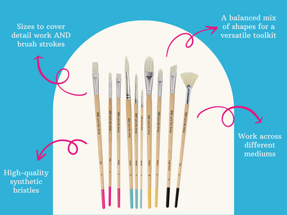 10 Piece Brush Set