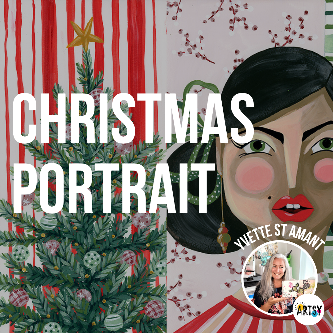 Holiday Portrait Diptych with Yvette St. Amant