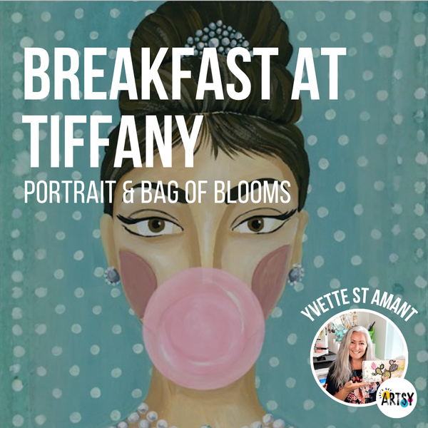 Breakfast at Tiffany Portrait with Yvette St. Amant – Let's Get Artsy