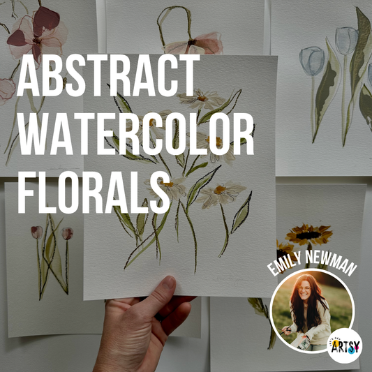 Abstract Watercolor Florals for Beginners With Emily Newman