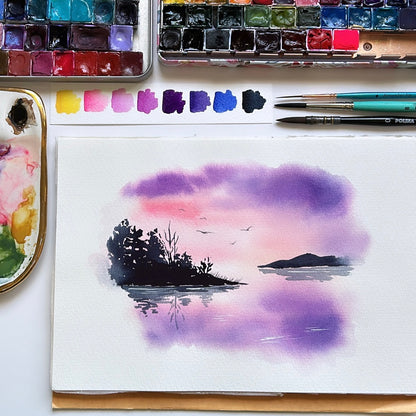 Colorful Watercolor Landscapes: Reimagined - with Madeline Kerrii