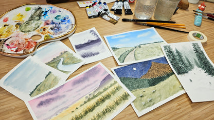 A Complete Guide to Watercolor Landscapes With Krystal Kennedy