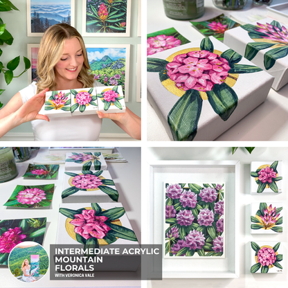 Intermediate Acrylic Mountain Florals with Veronica Vale