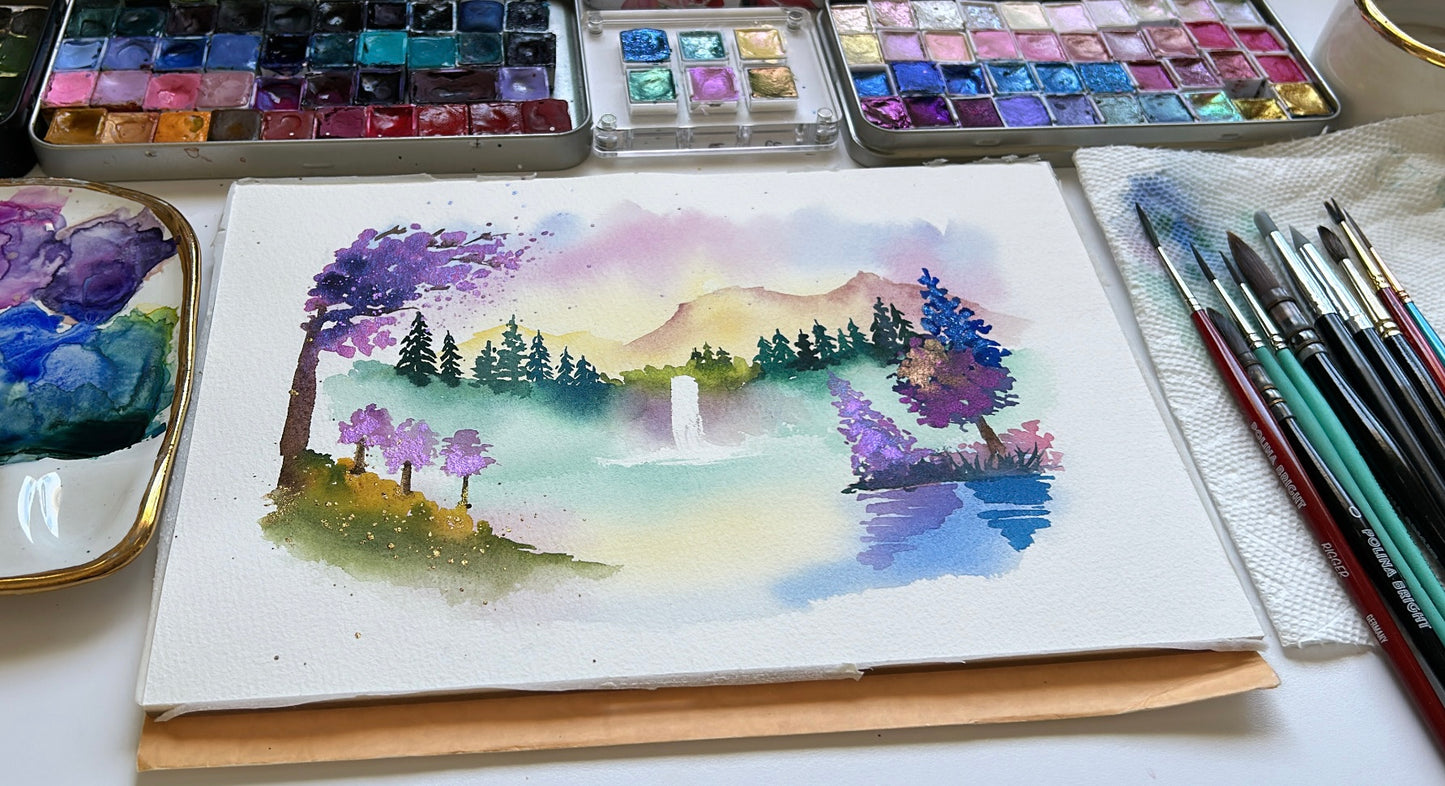 Mastering Advanced Watercolor Landscapes With Madeline Kerrii