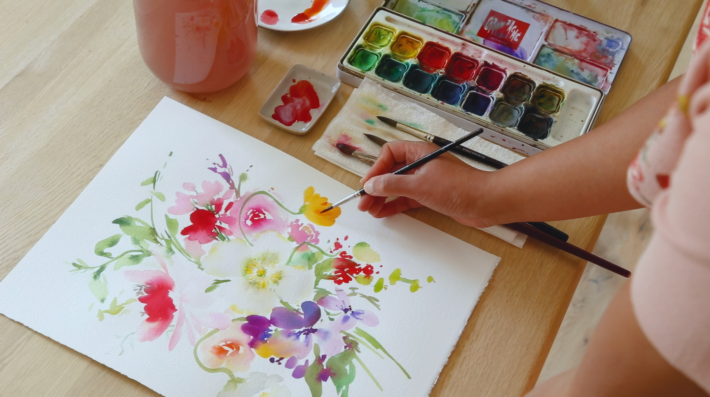 Expressive Loose Florals Art Course With Aurelia Thomson