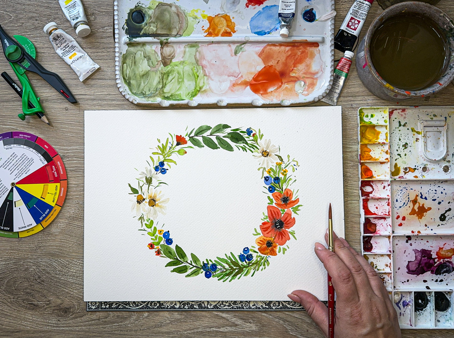 Wreaths in Bloom: Mastering Seasonal Watercolor Wreaths With Michelle Beaudrot