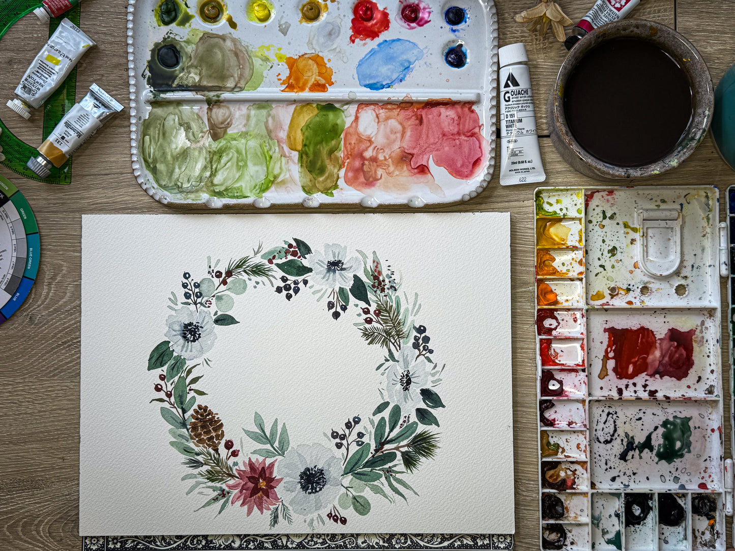 Wreaths in Bloom: Mastering Seasonal Watercolor Wreaths With Michelle Beaudrot