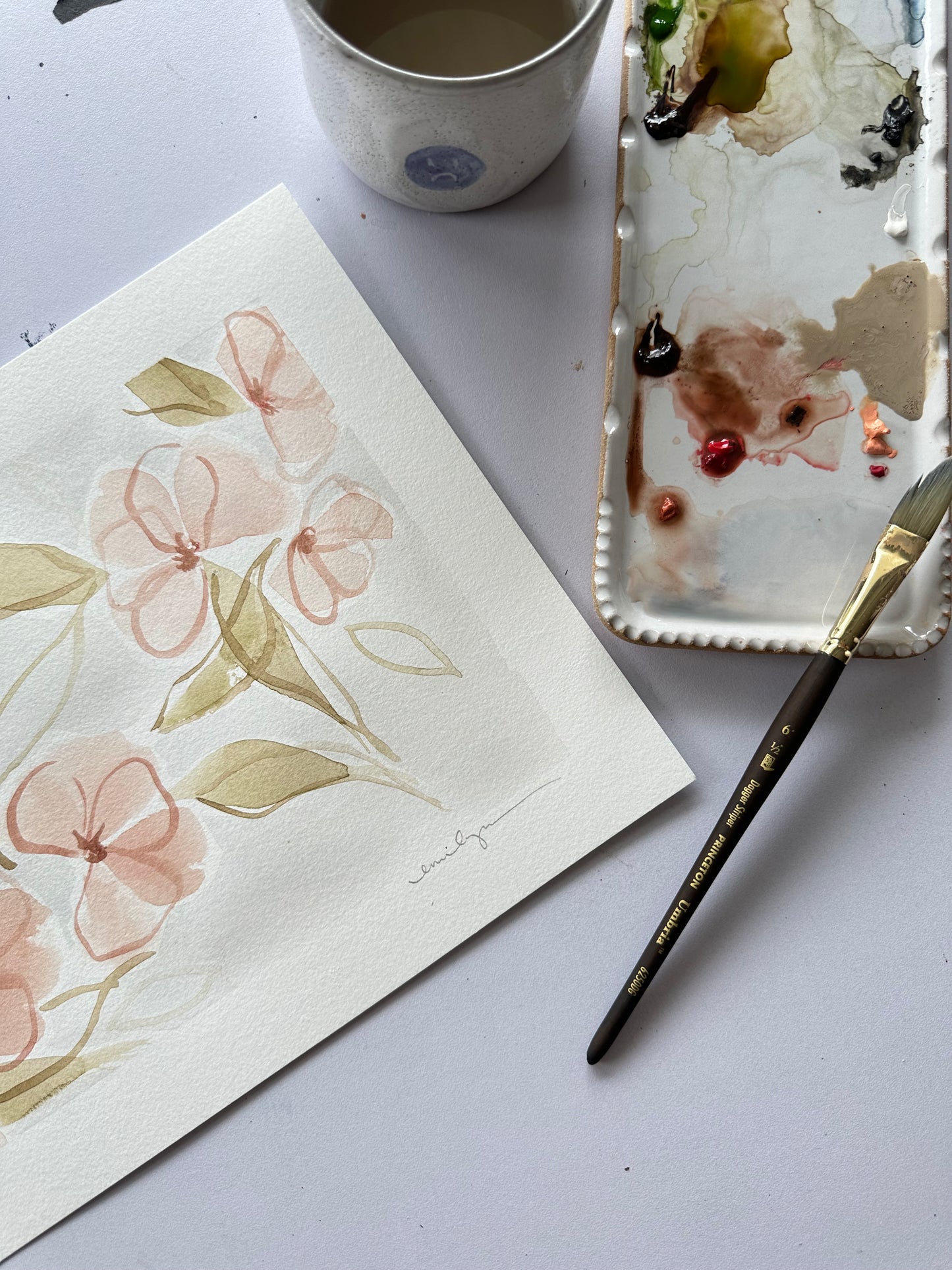 Advanced Abstract Watercolors Florals With Emily Newman