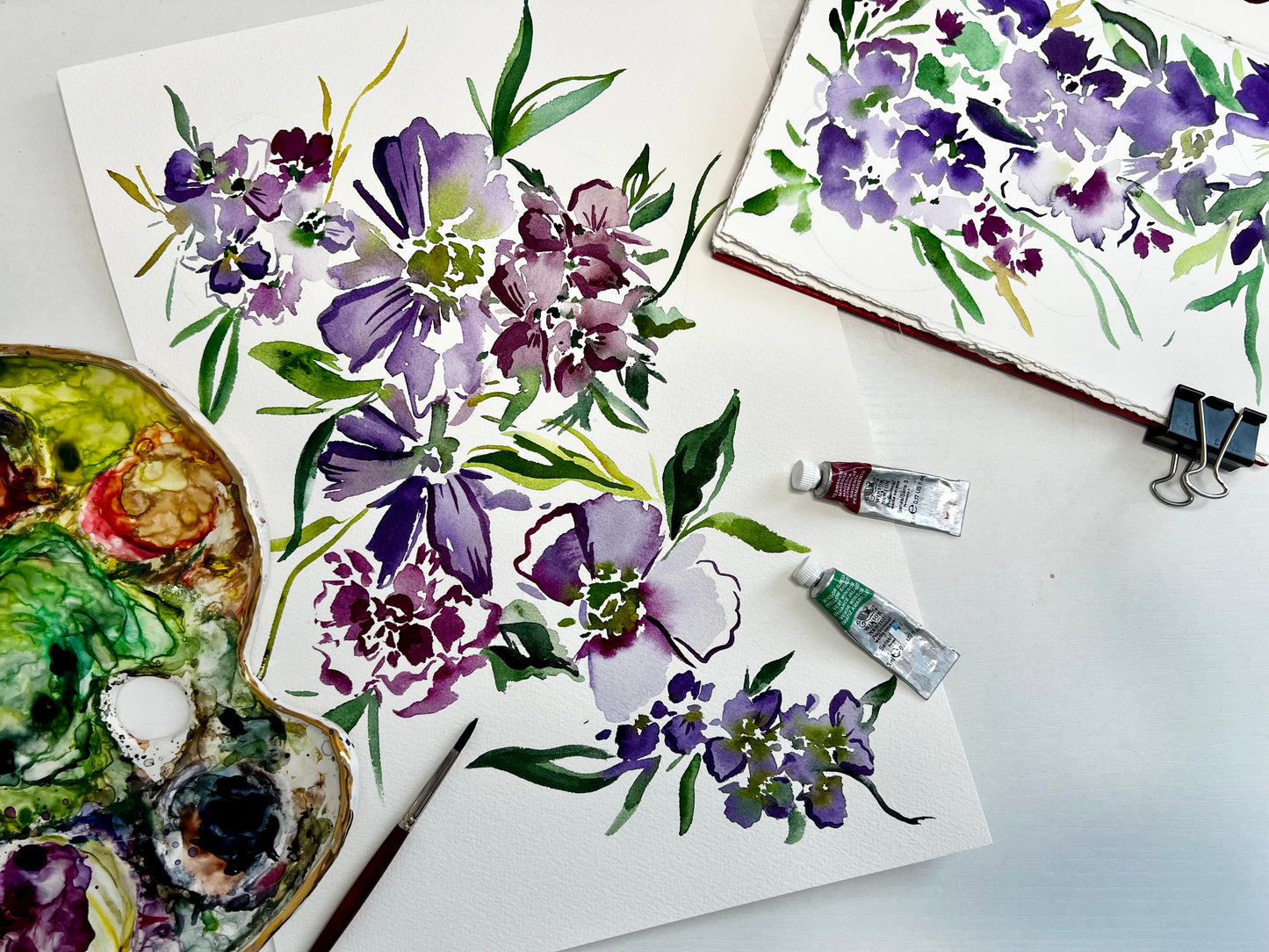 Intro to Watercolor Abstract Florals With Elizabeth Dixon