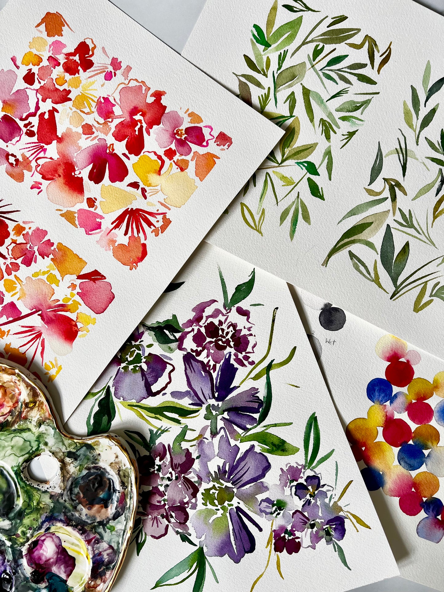 Intro to Watercolor Abstract Florals With Elizabeth Dixon