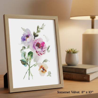 Rich Blooms Print by Aurelia Thomson