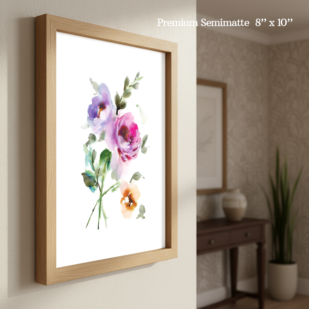 Rich Blooms Print by Aurelia Thomson