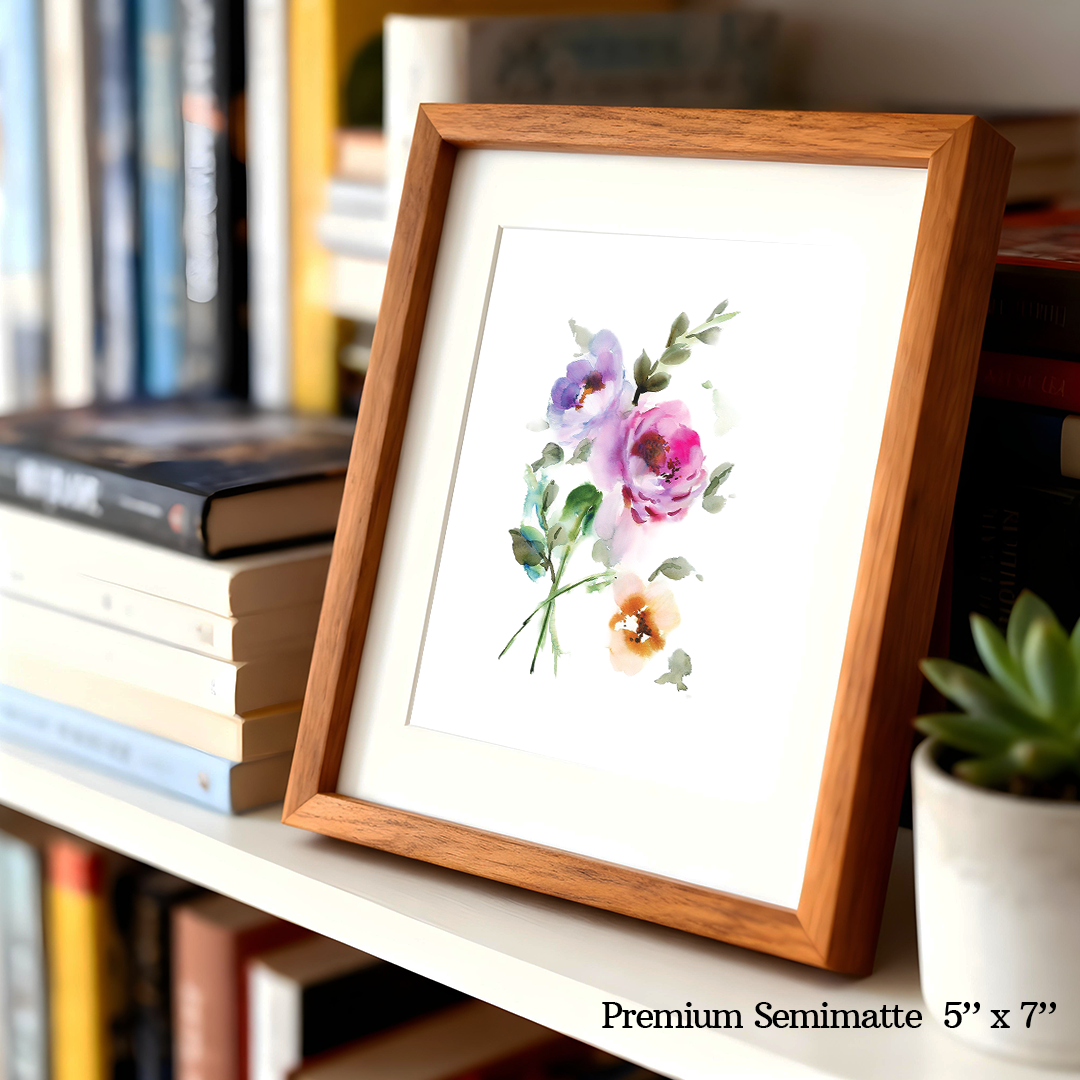 Rich Blooms Print by Aurelia Thomson