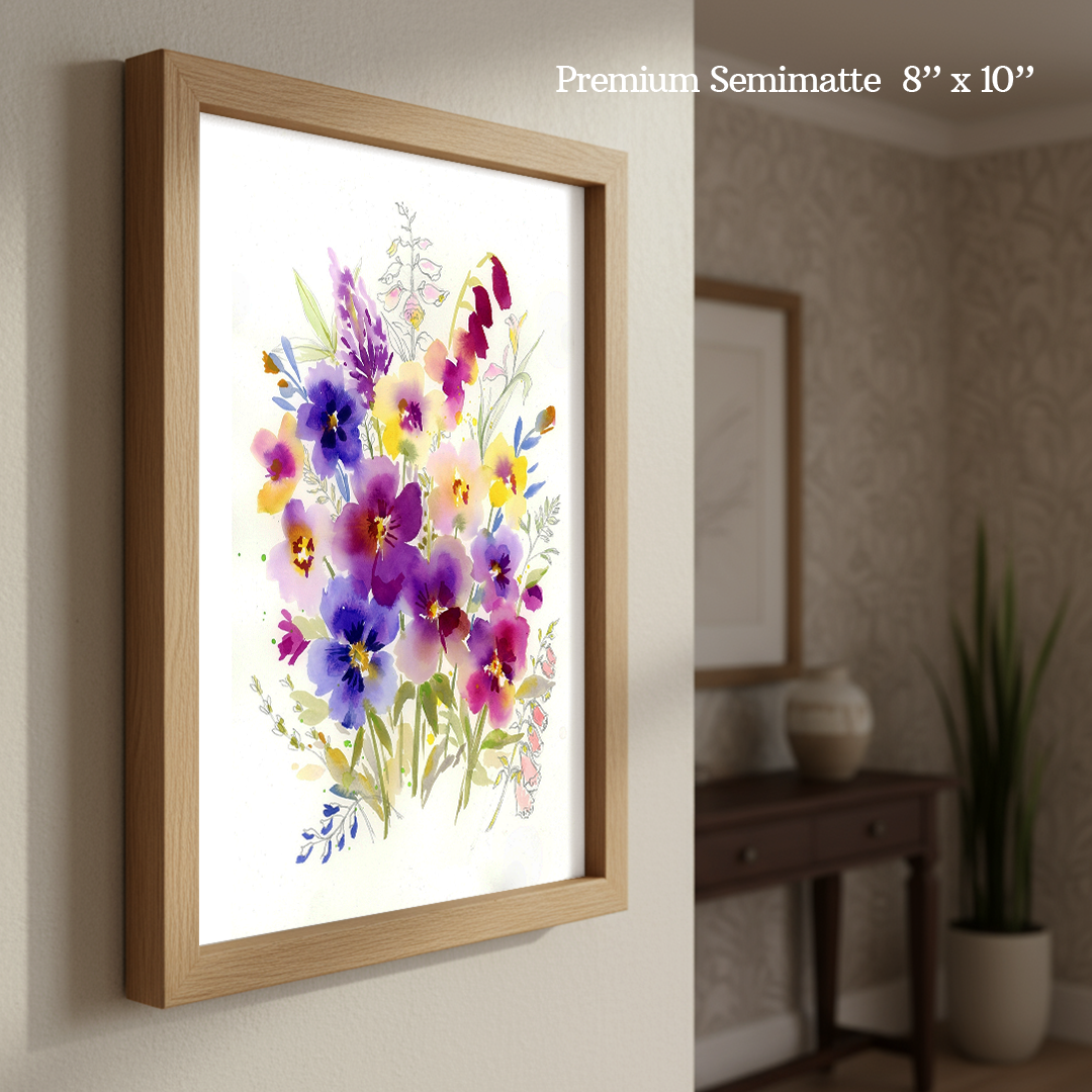 Stems In Bloom Print by Aurelia Thomson