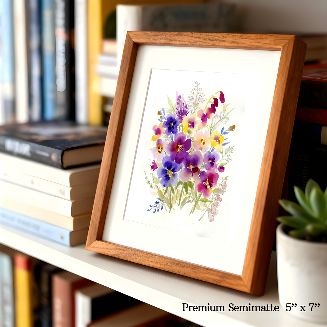 Stems In Bloom Print by Aurelia Thomson