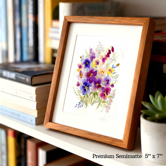 Stems In Bloom Print by Aurelia Thomson