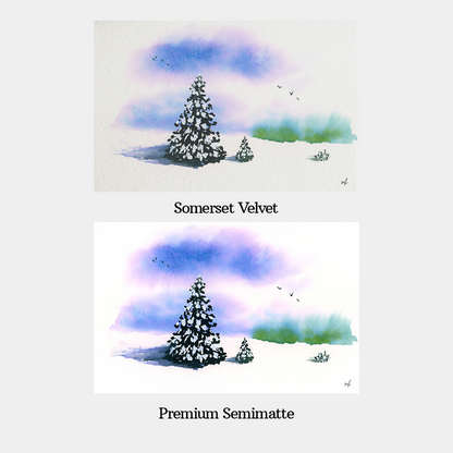 Cloudy Winter Skies Print by Madeline Kerrii