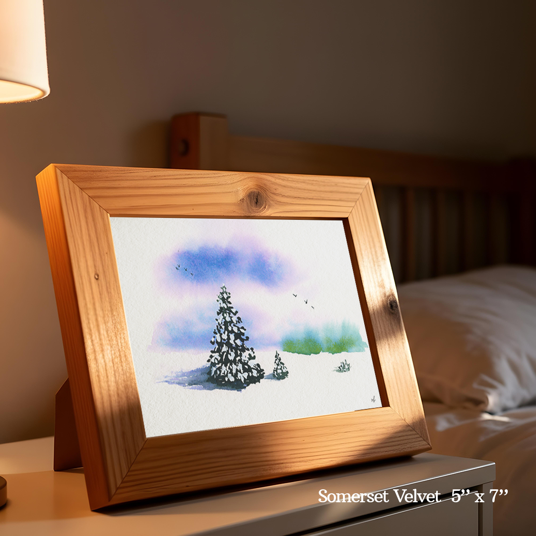 Cloudy Winter Skies Print by Madeline Kerrii