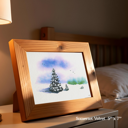 Cloudy Winter Skies Print by Madeline Kerrii