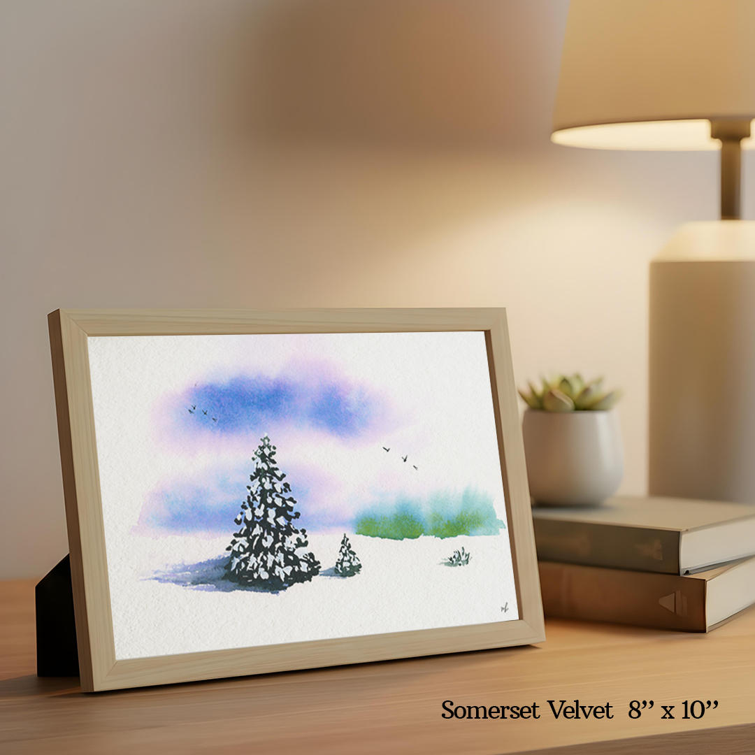 Cloudy Winter Skies Print by Madeline Kerrii