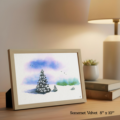 Cloudy Winter Skies Print by Madeline Kerrii