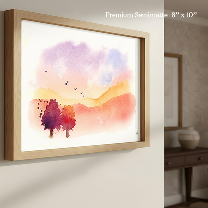 Cotton Candy Skies Print by Madeline Kerrii