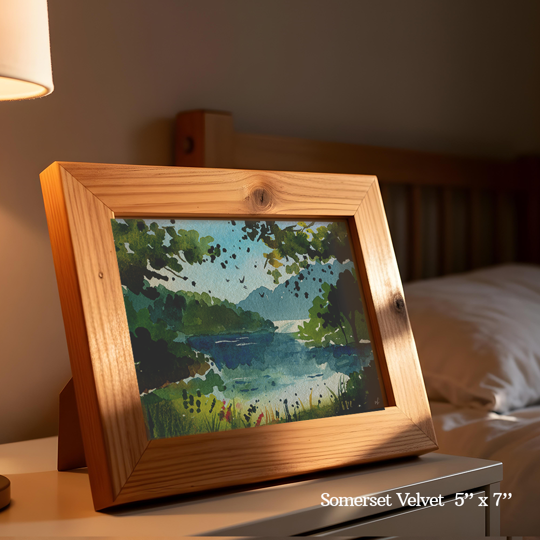 Viridian Marsh Skies Print by Madeline Kerrii