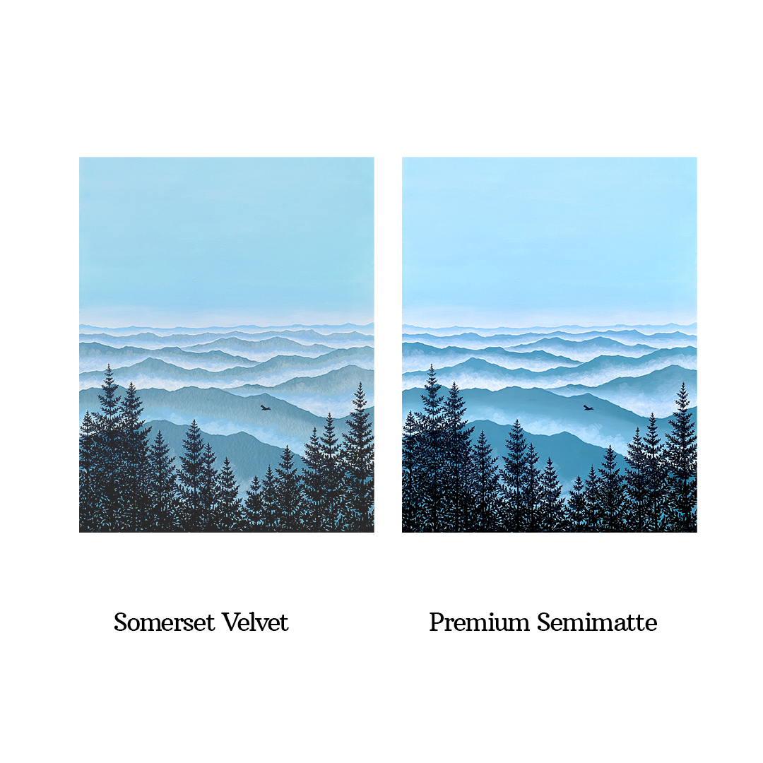 Misty Blue Ridge Print by Veronica Vale