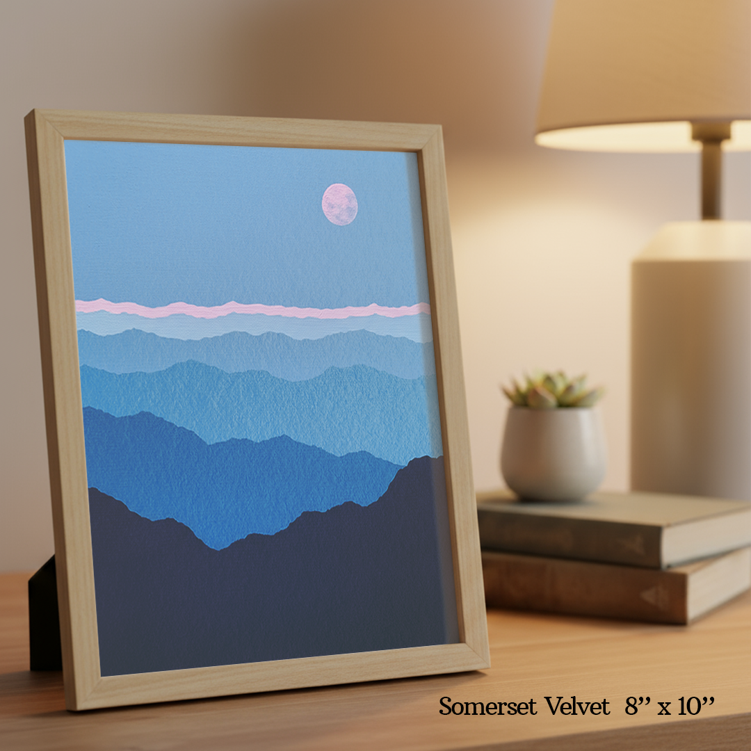 Strawberry Moon Print by Veronica Vale