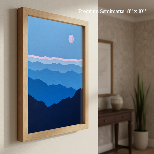 Strawberry Moon Print by Veronica Vale