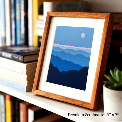 Strawberry Moon Print by Veronica Vale