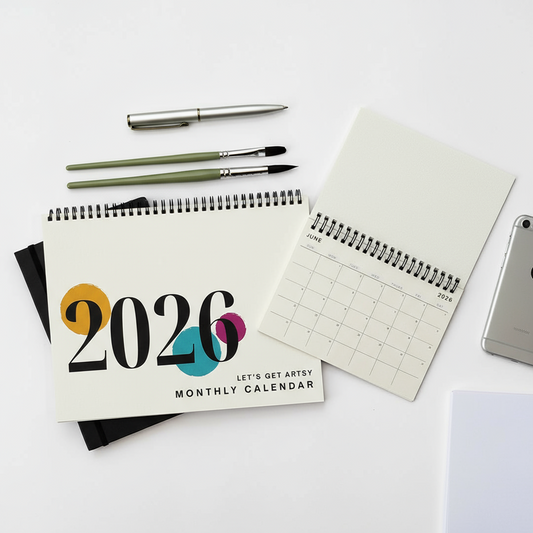 Paintable 2026 Blank Calendar