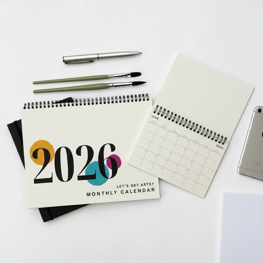 Paintable 2026 Blank Calendar