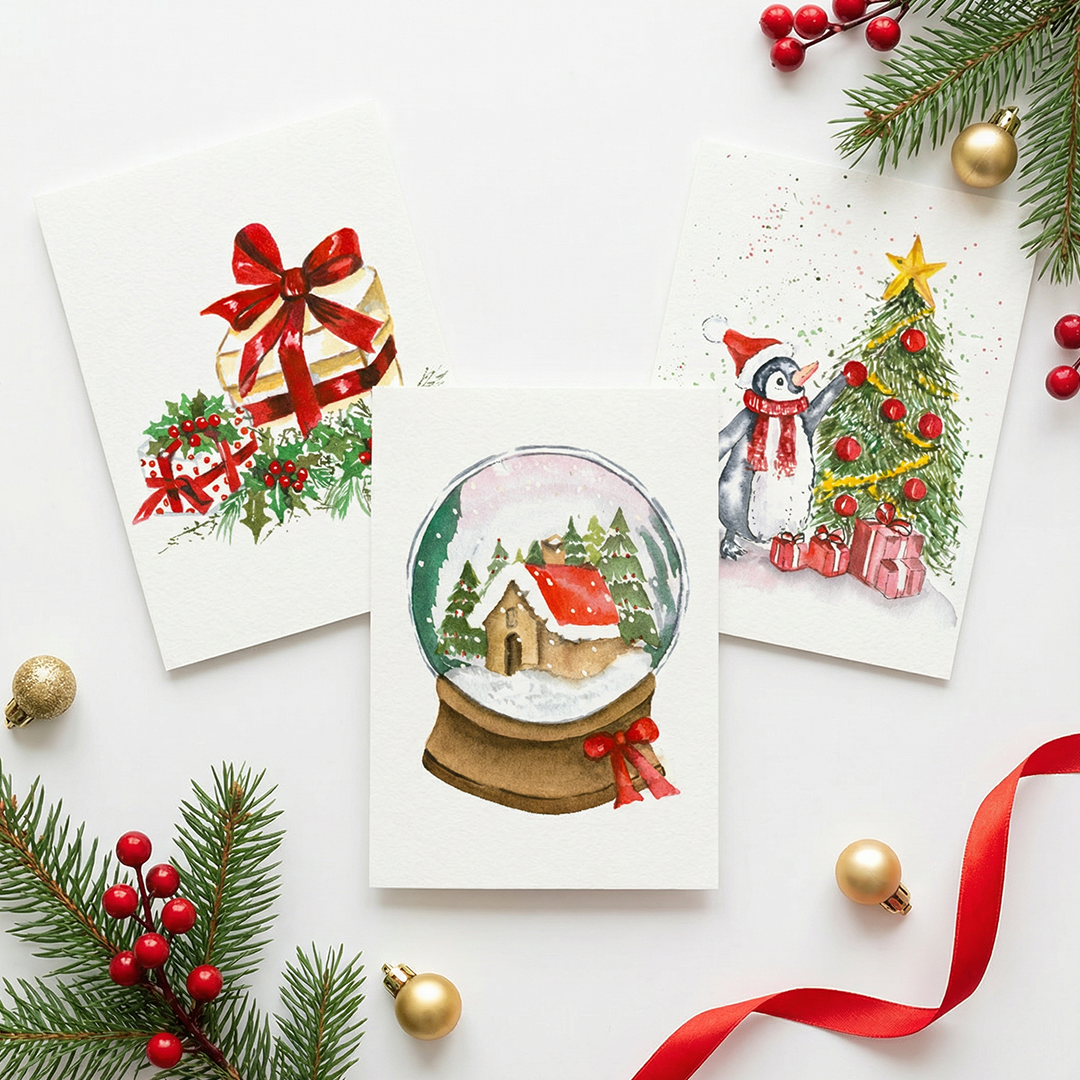 Christmas Stationary Set by Rashmi Thodkar
